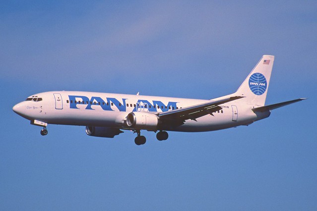 11fw - Pan Am - The New Airline Boeing 737-400; N407KW@FLL;30.01.1998