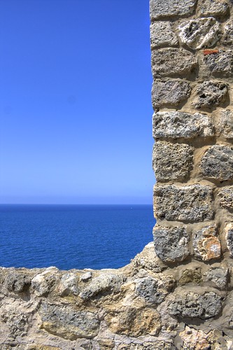 blue sea sky muro wall mare niceshot view blu cielo vista toscana talamone tuscan rettangolo esinuhe69