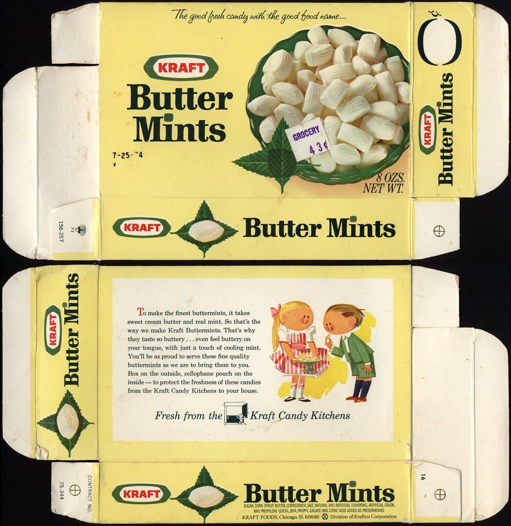 Kraft - Butter Mints candy box - 1974 | What a fabulous Kraf… | Flickr