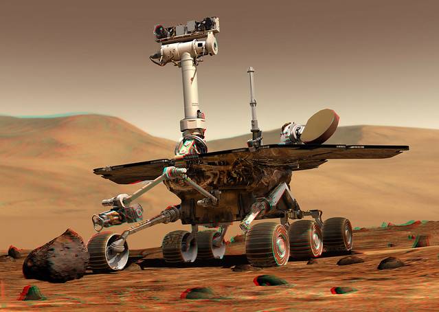 Mars rover manual 3D conversion by Allan Silliphant from a NASA flat original