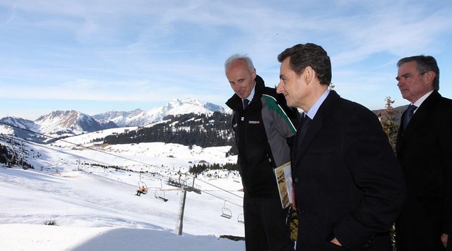 Economie de montagne - JO d'hiver 2018: Nicolas Sarkozy à la Clusaz