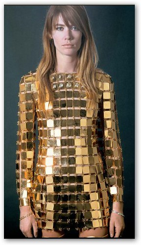 francoise hardy gold dress Paco Rabanne FNF26