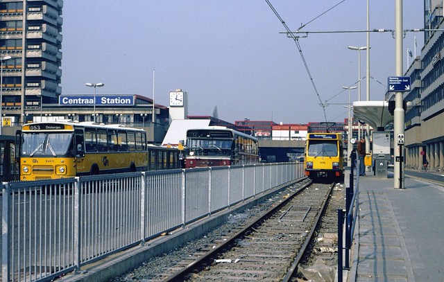 Sneltram Utrecht at Moreelsepark in 1984