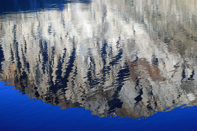 Mountain reflected in Convict Lake