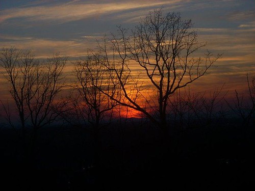 sunset silhouette appalachianmountains libertyuniversitymountaintrail