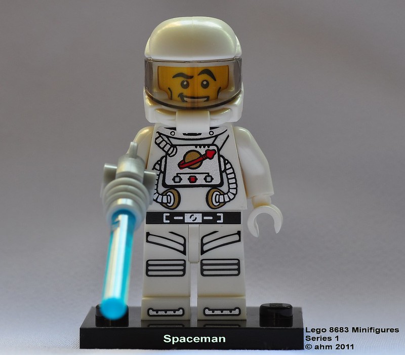  Lego Collectibles Minifigures Series 1 8683 Astronaut Spaceman  : Toys & Games