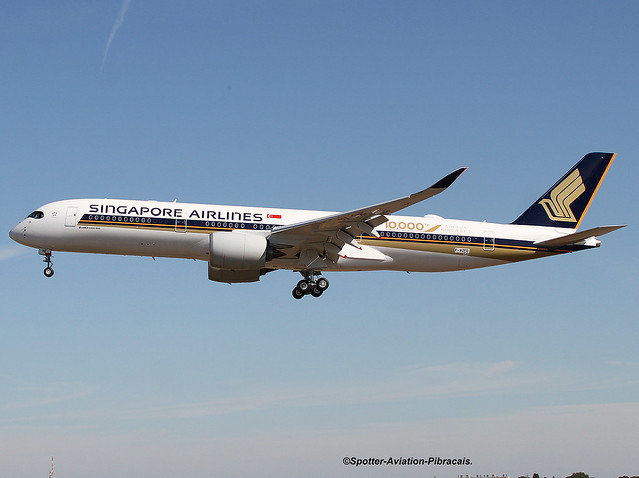 Singapore' Airlines. Sticker The special livery on A350 Airbus' 10,000 The Airbus Aircraft 