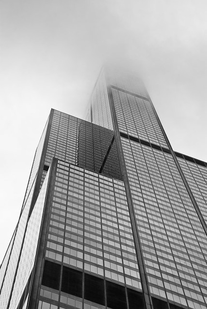 Willis Tower & clouds