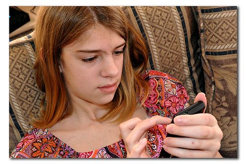 Tween Cell Phone Texting
