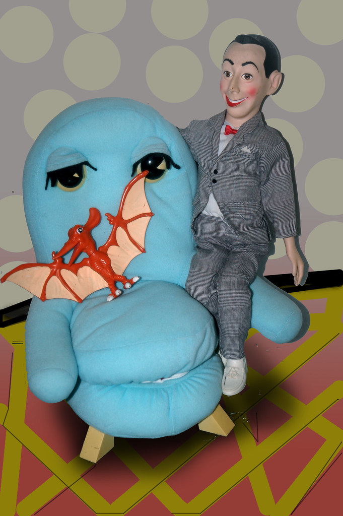 Pee-Wee Herman Pterri & Chairy Talking Dolls.