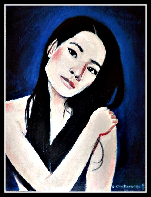 Lucy Liu - Oil Painting by snc145 (2011)