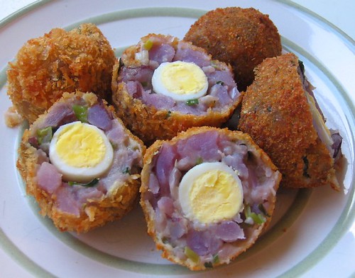 Leftover remake: Scotch quail egg with potato salad | by Biggie*