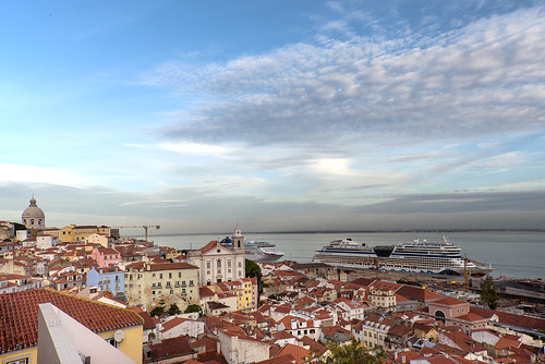 portugal lisbon travel portasdosol weather sunny clouds sky city view cityscape geotagged