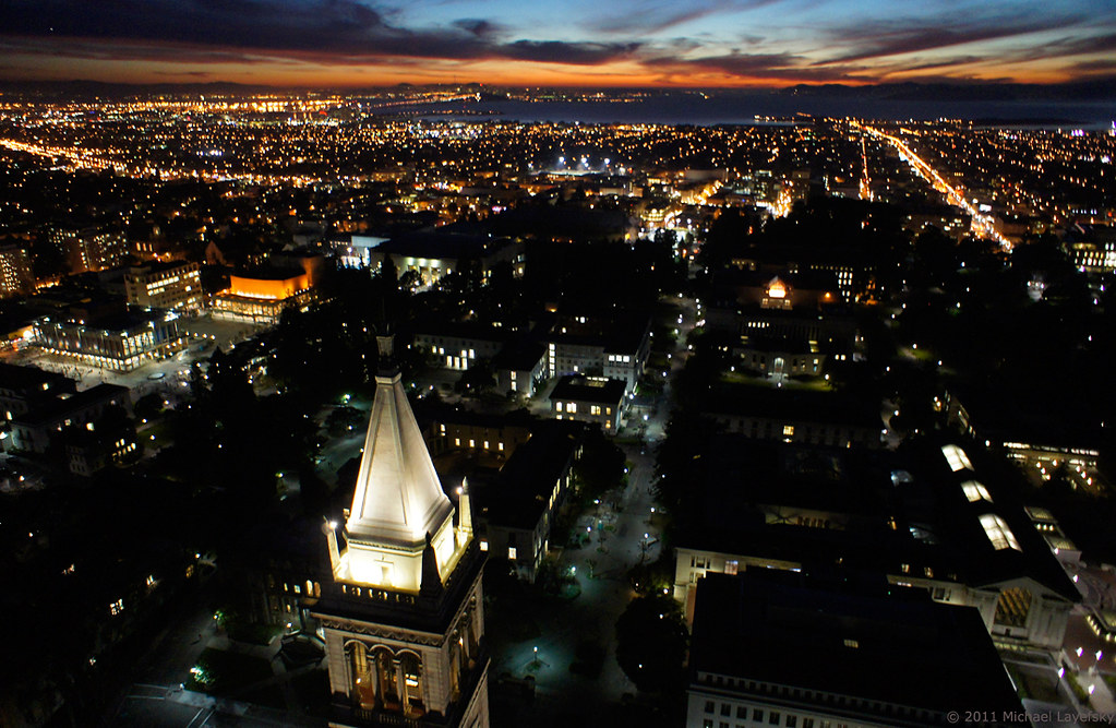 Sunset at the University of California, Berkeley by Michael Layefsky
