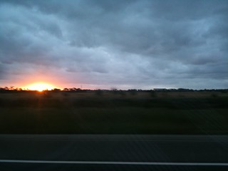 Highway sunset.