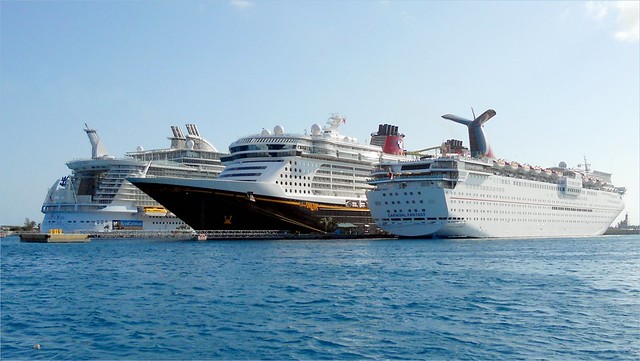 Allure of the Seas, Disney Dream, and Carnival Fantasy