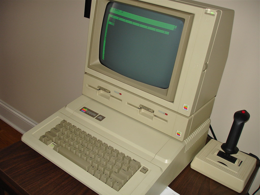 Apple IIe running VisiCalc | The following excerpt is from ...
