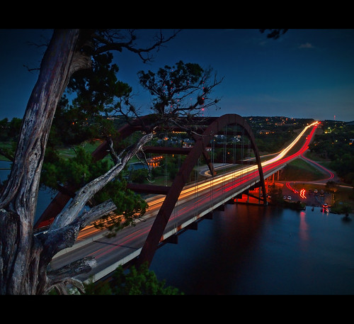 Back to the Pennybacker by Antony...., Twilight overlooking the Pennybacker Bridge in Austin, Texas. September 2010.
<a href="http://bighu