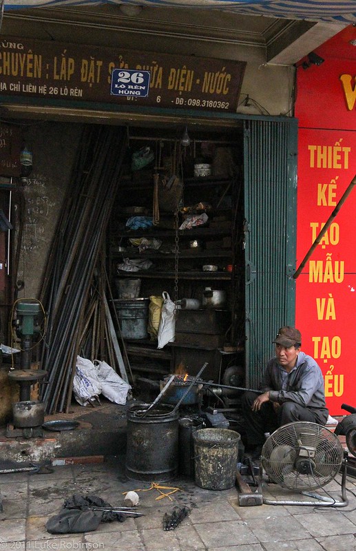 Blacksmiths shop, Old Quarter, Hanoi