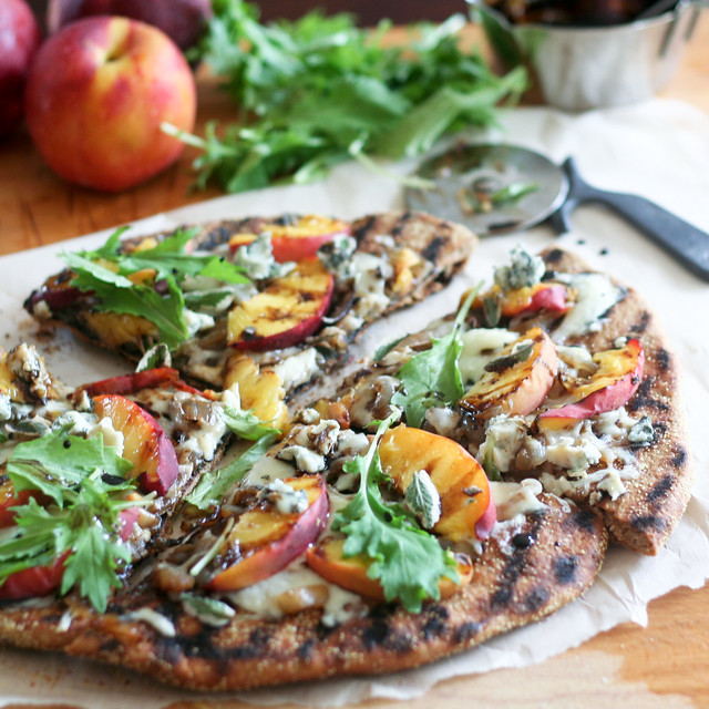 Rustic Grilled Peaches Pizza-8