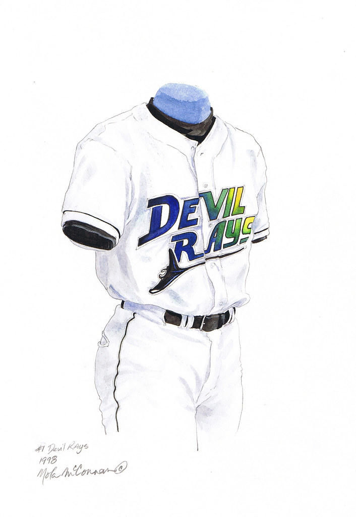 tampa bay devil rays original uniform