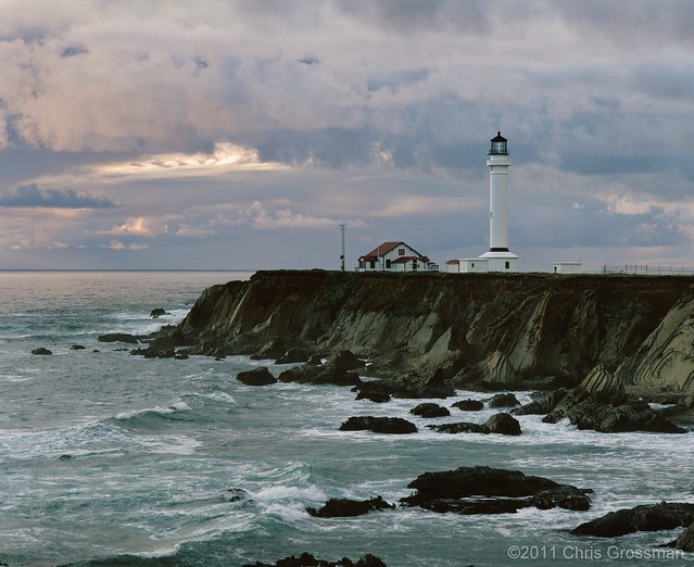The Point Arena Lighthouse - Mendocino- County, California  Pentax 6x7 - 200mm f/4 - Astia 100