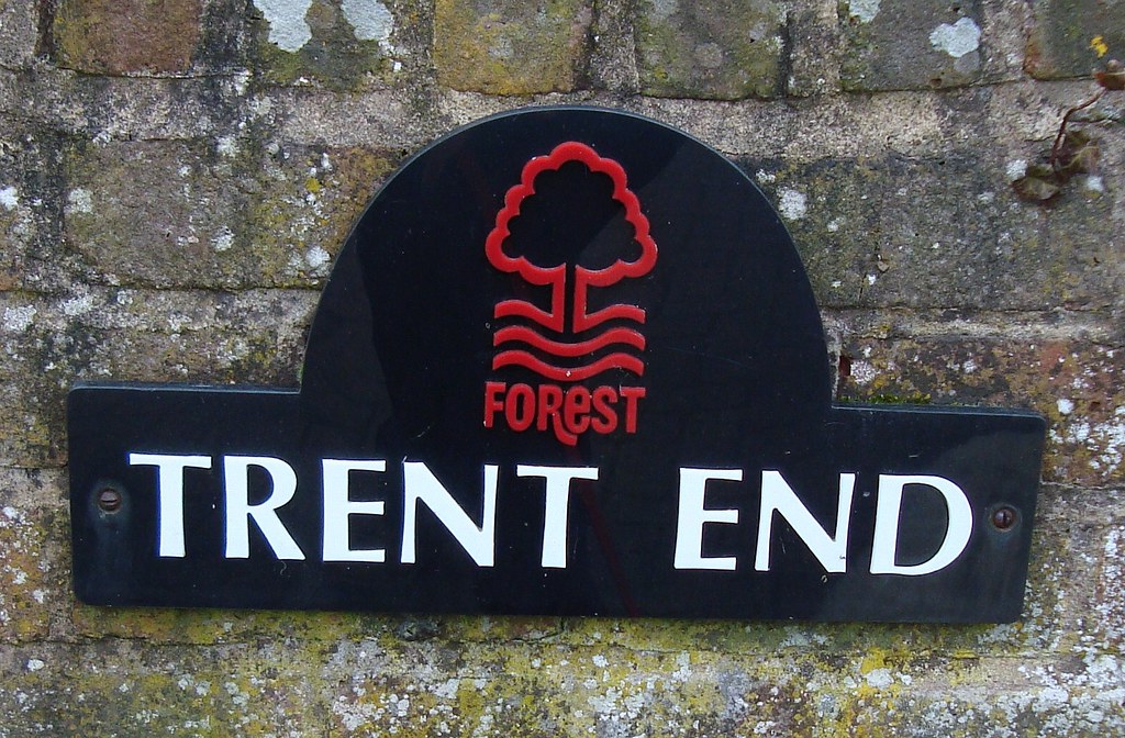 Haresfield, Gloucestershire - Forest fan in exile lives here (not me) ... one, two, three, four , five, if you want to stay alive, don't go in the Trent End ... Ian, Ian Storey Moore ... Sir Brian Clough, in the top one etc.