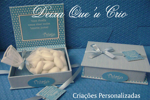 Caixinhas personalizadas com amêndoas para vovó Amélia e Maria da Conceição | by Deixa Que'u Crio - Criações Personalizadas