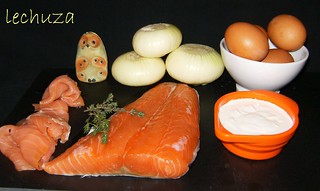 Tarta de salmón-ingrs. | by La cocinera Curuxa