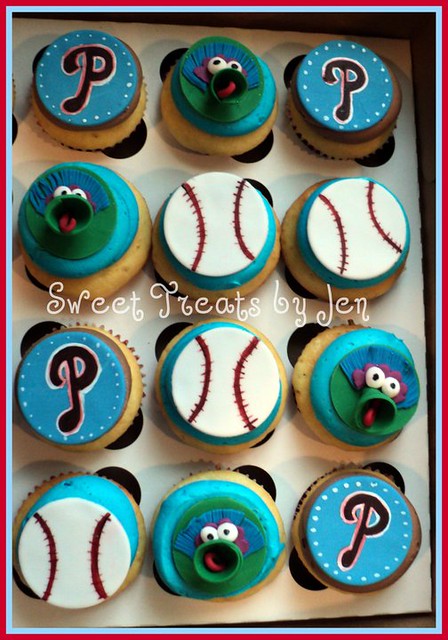 Phillies Phanatic Cupcakes