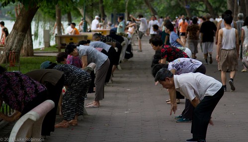 Exercise around Hoan Kiem Lake, Hanoi