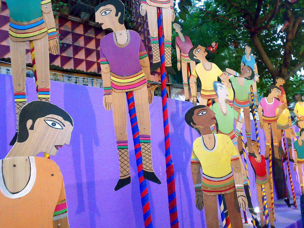 Display of BENGALI CARTOON CHARACTERS at DUMDUM PARK BHARA… | Flickr