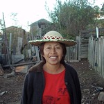 Enriqueta con sombrero Poblano; Las Canoas (en los limites con Zacatecas), Durango, Mexico