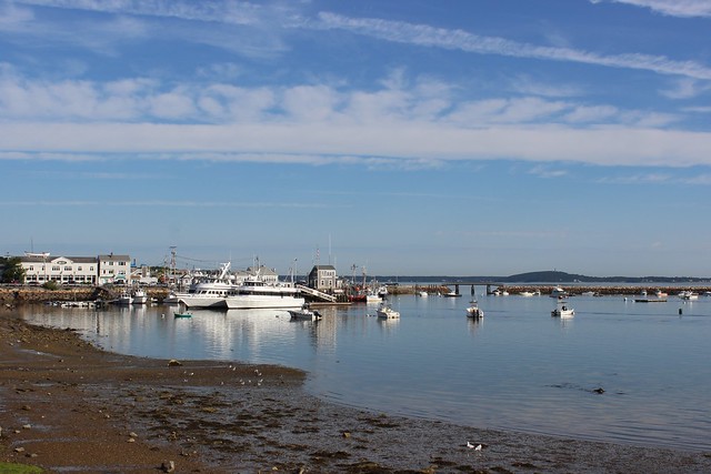 Plymouth Harbor at low tide