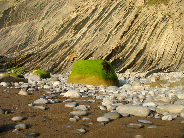Rocks at the Beach of Itzurun - Zumaia, Spain