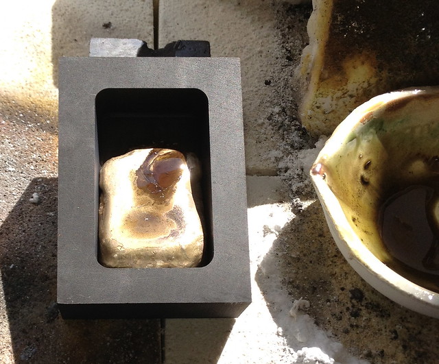 250 grams gold in graphite mold