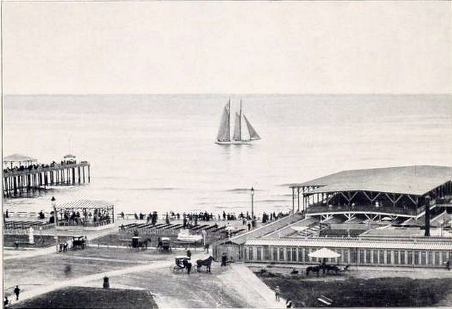 Asbury Park Fishing Pier and Asbury Avenue Pavilion NJ 1902