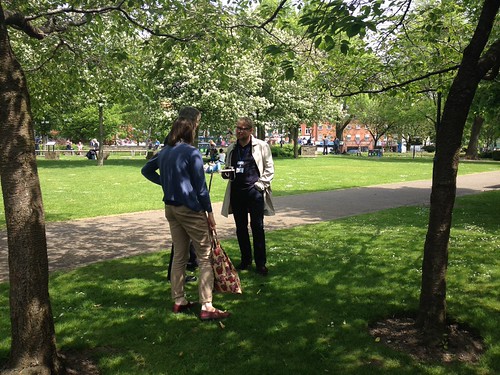 Greenhouse gathering May, creative walk led by David Leathlean | by CeLT MMU