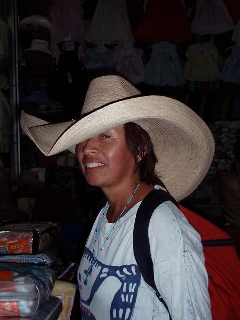 Enriqueta Flores-Guevara con sombrero; Huejuquilla el Alto, Jalisco, Mexico