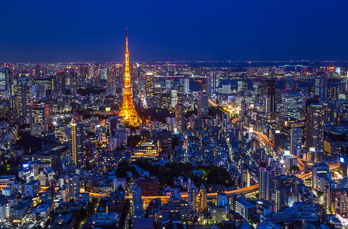 city tower night tokyo 東京 夜景 六本木 ropping