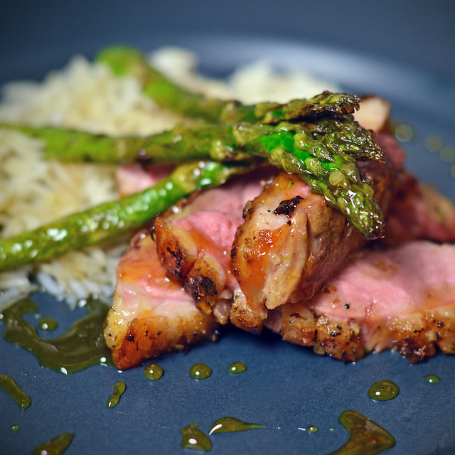 Duck Breast with Asparagus