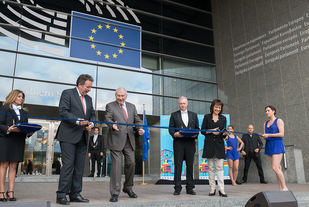 Welcome to the Open Doors Day 2015 in Brussels with Rudi Vervoort (Presidentof Brussel Capital Region),  Willy Decourty (Major of Ixelles) and Sylvie Guillaume (Vice-President of the European Parliament