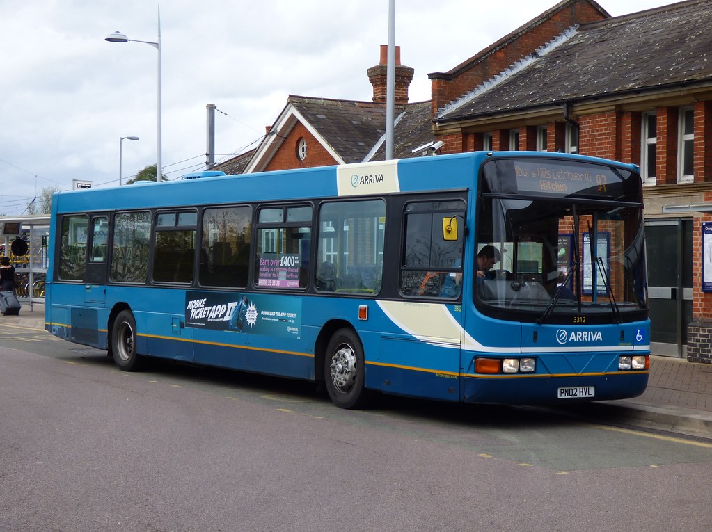 Arriva The Shires 3312 (PN02 HVL) Hitchin 6/5/15