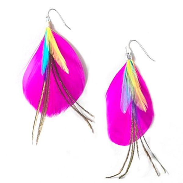 Kisspat handmade Color Electronic Feather Earrings | Flickr