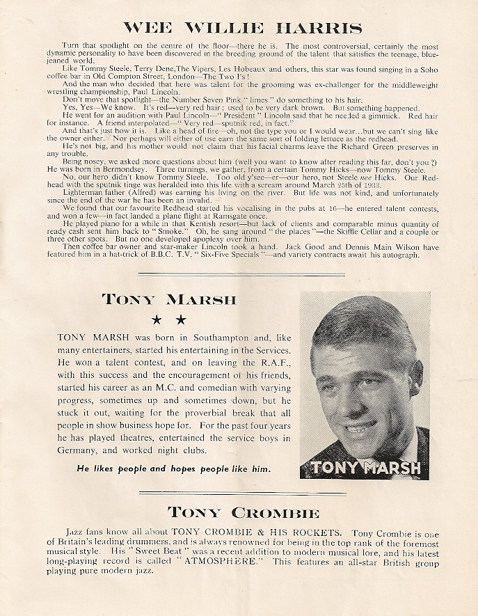 07 - Wee Willie Harris (text) - Tony Marsh - Tony Crombie … | Flickr