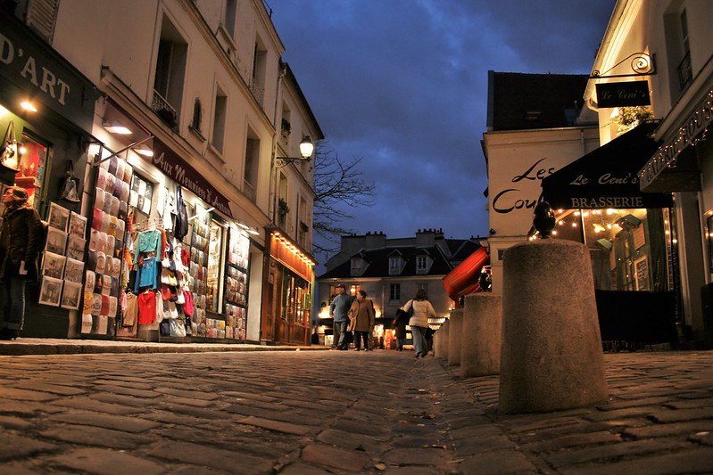 Barrio de Montmartre en París
