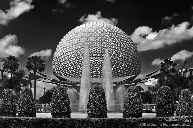Spaceship Earth in Black and White