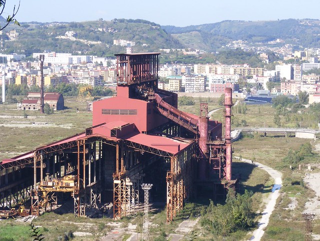 Napoli Bagnoli derelict steelworks