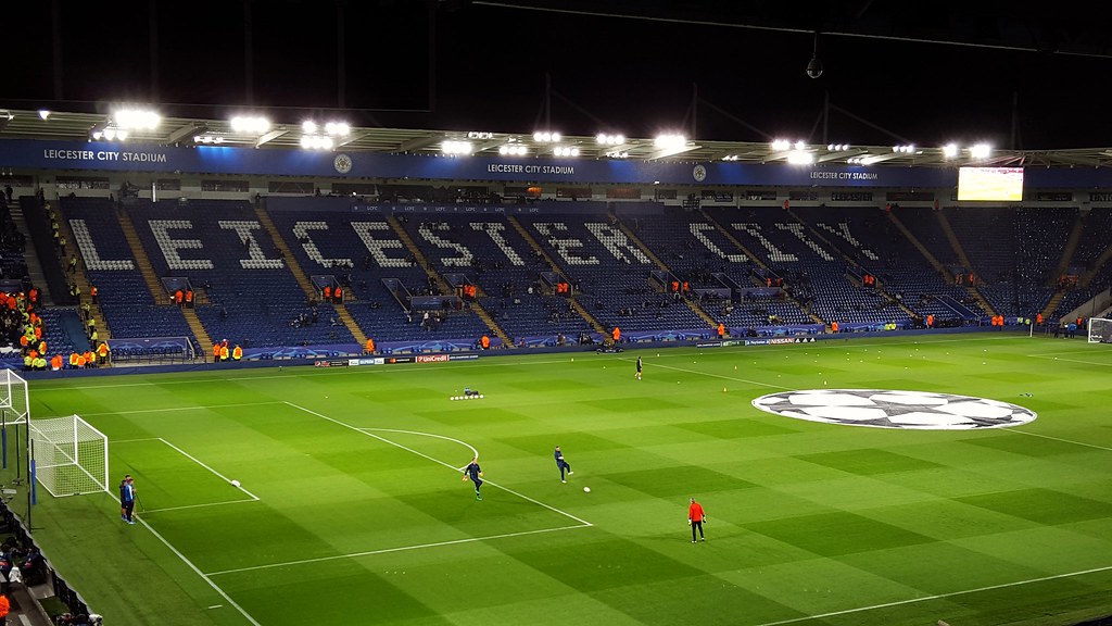 Champions League football at the King Power Stadium,  Leicester,  October 2016