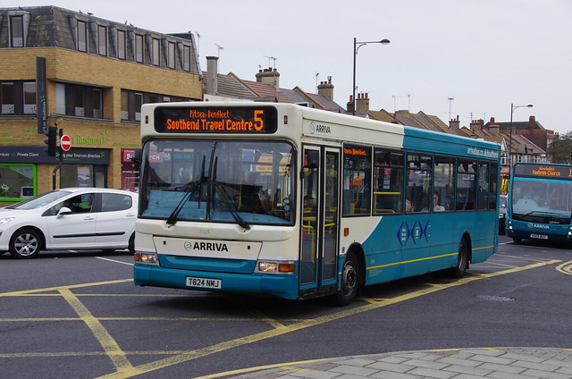Arriva Southend Dennis Dart / Plaxton Pointer 3324 , T824 NMJ imminently to be replaced by incoming DAF Cadets